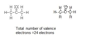 Lewis Dot Structure Of Acetone