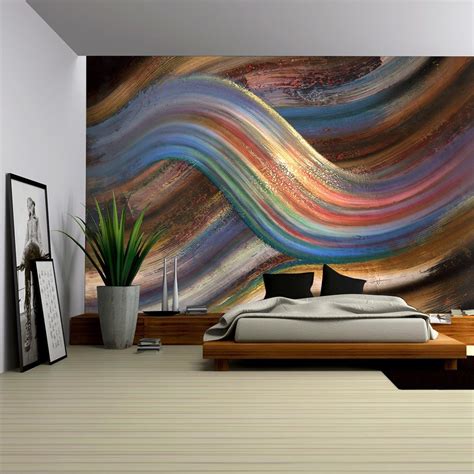 Wall26 Abstract Painting Showing a Symbolic Alternating Scenery ...