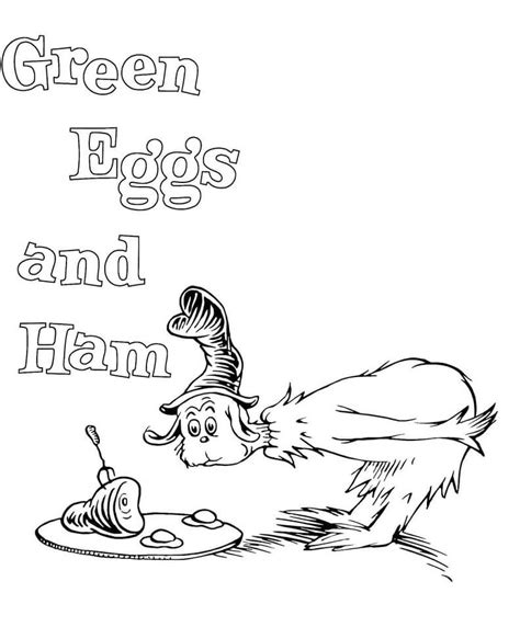 Green Eggs and Ham Coloring Pages - Free Printable Coloring Pages for Kids