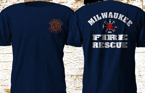 Fashion New MILWAUKEE Wisconsin Fire Rescue Department Firefighter Navy ...