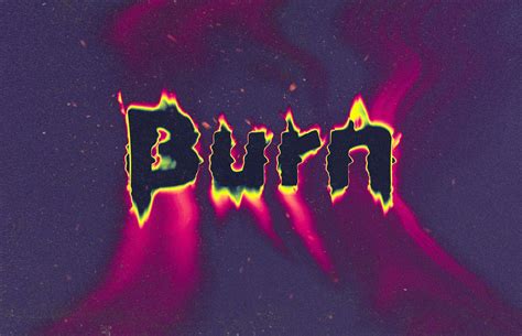 Burn Photoshop Text Effect - Design Cuts