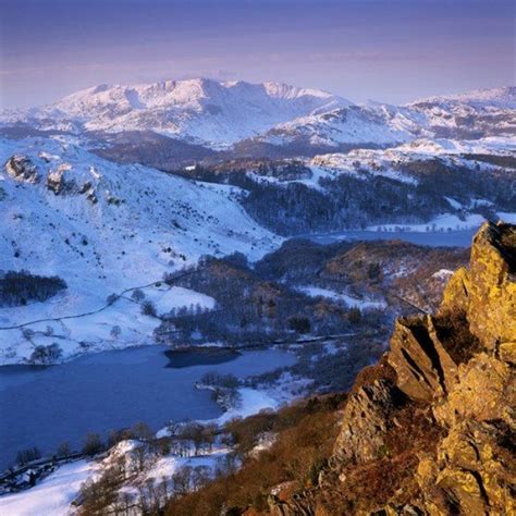 Nab Scar looking across Rydal Water to Wetherlam | Cumbria lake ...