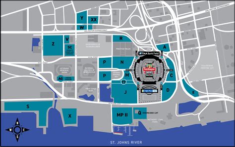 TaxSlayer Gator Bowl Maps