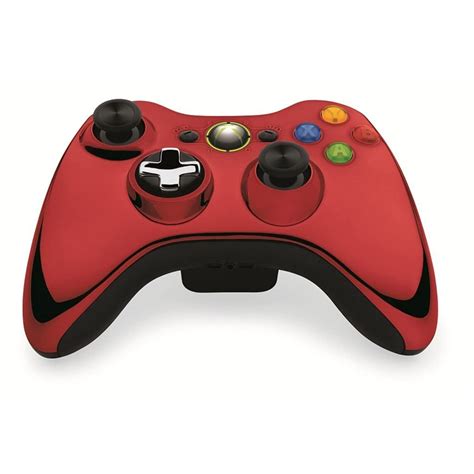 Xbox 360 Chrome Series Limited Edition Wireless Controller - Red ...