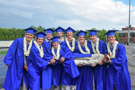 Photos: Darien High School 2023 graduation ends with a rainbow