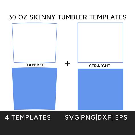 Printable 30 Oz Tumbler Template