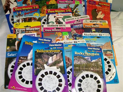 HUGE LOT OF VINTAGE VIEW-MASTER 3-D REELS ON ORIGINAL CARDS 87 REELS ...