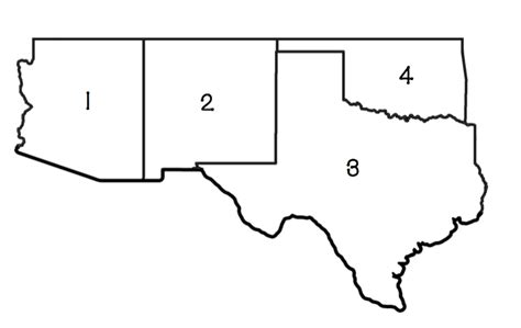 Southwest States And Capitals Quiz Printable - Printable Word Searches