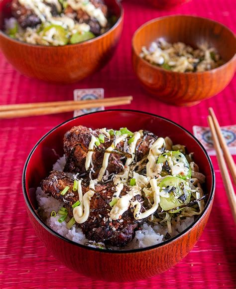 Karaage Chicken Donburi Recipe – Japanese Chicken Rice Bowl