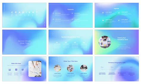 Gradient Project Free PowerPoint Template and Google Slides Theme