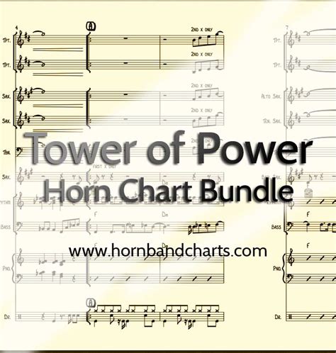 Tower of Power Horn Chart PDF - Horn Band Charts