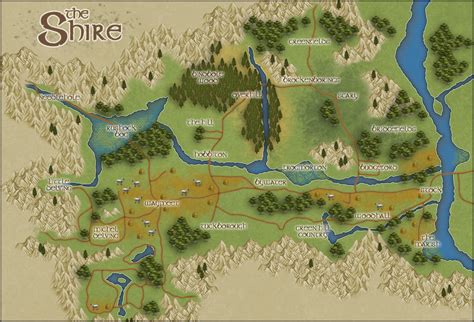 Hobbit Shire Map