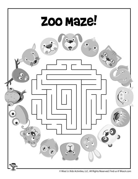 Zoo Maze for Kids | Woo! Jr. Kids Activities : Children's Publishing