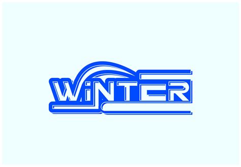 Winter Letter Logo and Sticker Design Graphic by mdnuruzzaman01893 ...