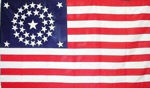 3x5 ft 34 STAR CIRCULAR UNION CIVIL WAR FLAG 1861-1863 Print Polyester ...