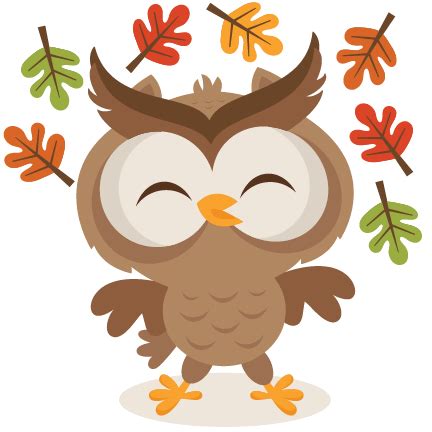 Fall Owl SVG scrapbook cut file cute clipart files for silhouette ...