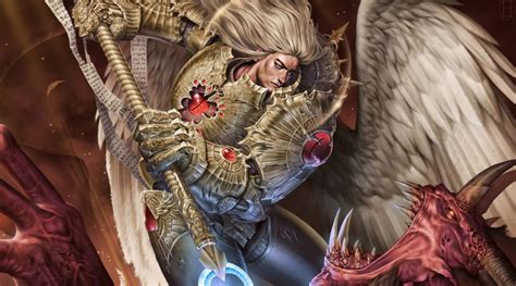 Sanguinius, The Great Angel - Art by Hinchel Or - 40K Gallery