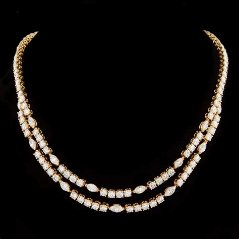 Incredible Cartier Diamond Necklace, Extremely Rare Collectible Piece ...