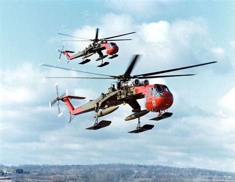 Picture of the Sikorsky CH-54 Tarhe / Erickson S-64 Skycrane Helicopter ...