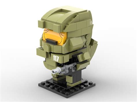 My lego Master Chief in the ‘Brickheadz’ style! : r/halo