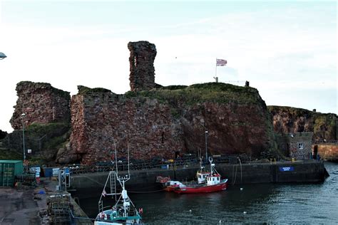 Dunbar Castle is a historic ruin located on the east coast of Scotland.