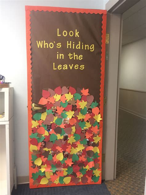 Fall preschool door | Fall classroom door, Door decorations classroom ...