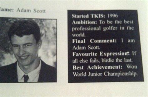 Adam Scott's High School Yearbook Photo