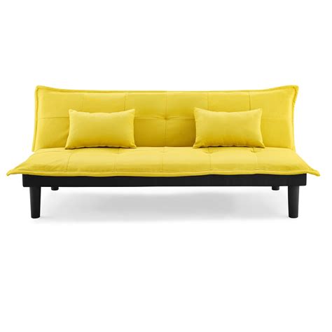 Calabria Yellow Futon - Furniture Plus