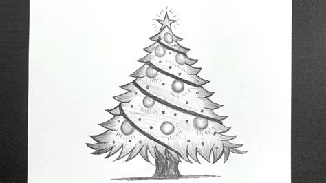 Awesome Christmas Tree Drawing