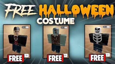 5 Halloween Custom Outfits FOR FREE !! | Roblox - YouTube