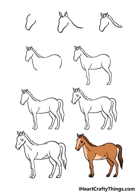 Horse Drawing - How To Draw A Horse Step By Step!