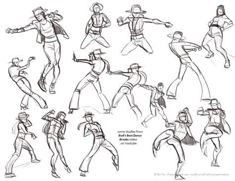 ArtStation - Dance gesture drawings