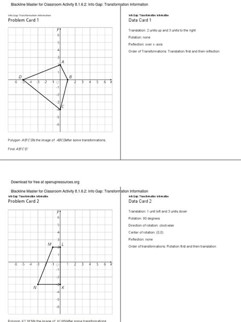 Ade 8.unit 1.lesson 6.activity 2.blackline Master 1-Blackline Master | PDF