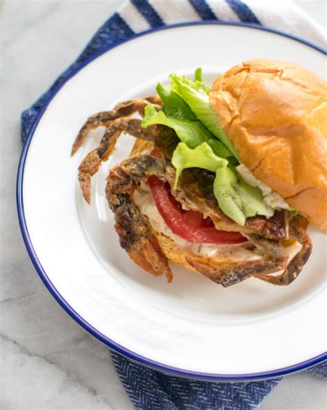 Soft Shell Crab Sandwich | Carolyn's Cooking