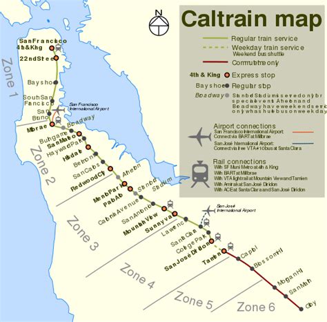 File:Caltrain map.svg - Wikitravel Shared