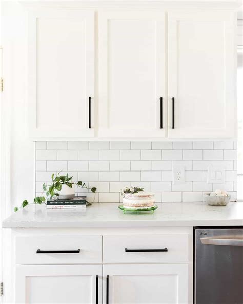 White Shaker Cabinets Black Hardware | Cabinets Matttroy