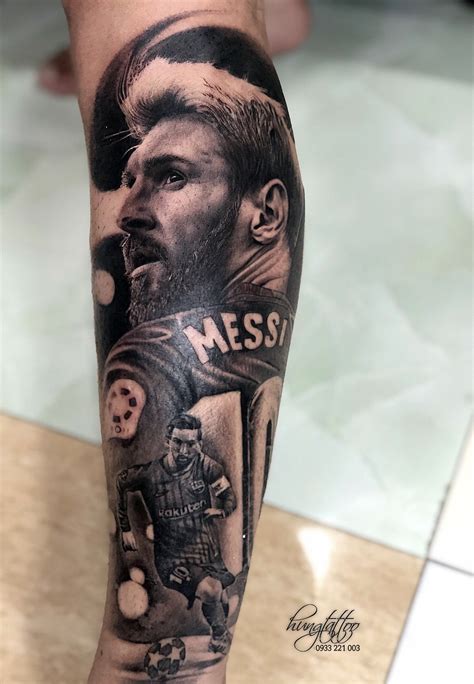 Tattoo Futbol, Messi Tattoo, Leg Band Tattoos, Forarm Tattoos, Color ...