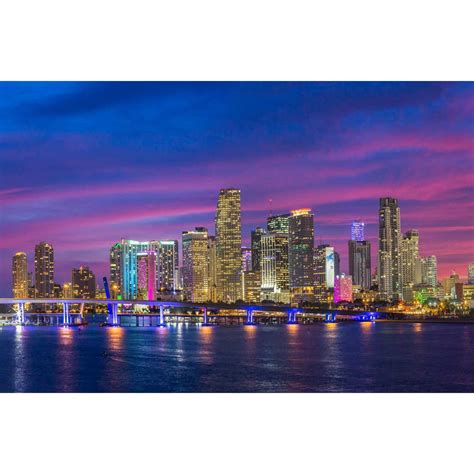 Miami Skyline 3 - Best Quality Canvas