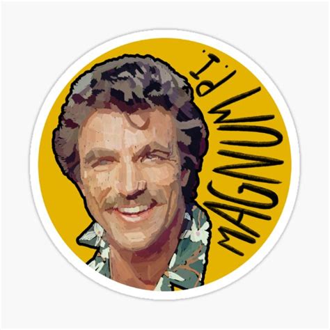 "Magnum P.I." Sticker for Sale by devynrain | Redbubble