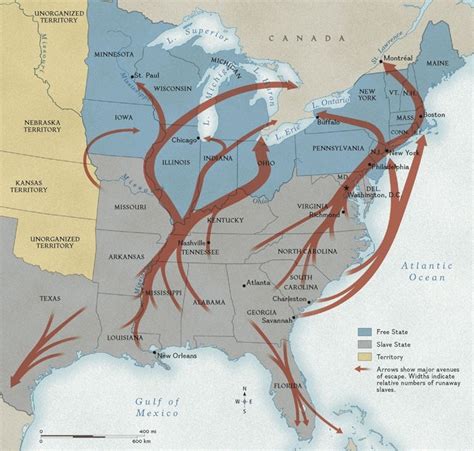 Harriet Tubman Route To Freedom Map