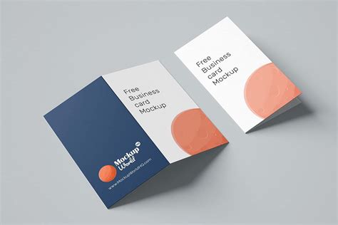 15+ Impressive Folded Business Card Mockup Templates – Creatisimo