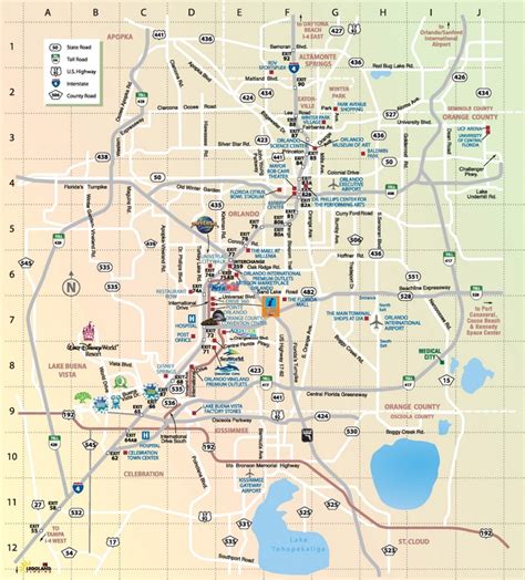 Orlando tourist attractions map - Ontheworldmap.com