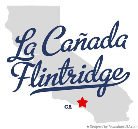 Map of La Cañada Flintridge, CA, California