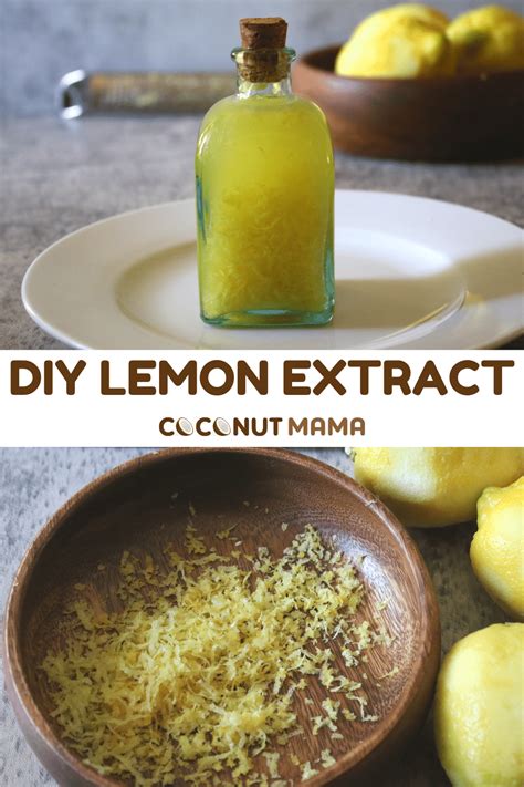 DIY Lemon Extract - The Coconut Mama