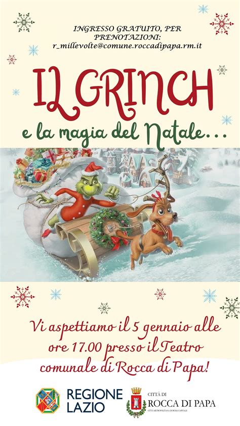 IL GRINCH E LA MAGIA DEL NATALE 5 GENNAIO ORE 17 TEATRO COMUNALE ...