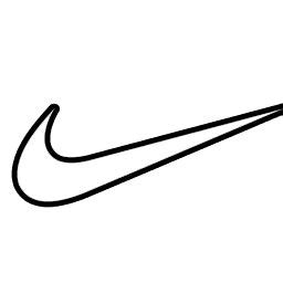 Nike Swoosh Logo Outline | Logo outline, Nike swoosh logo, Logos