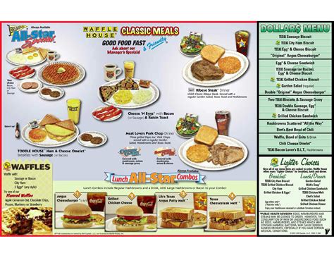 Waffle House Menu, Menu for Waffle House, Biloxi, Gulfport - Urbanspoon ...