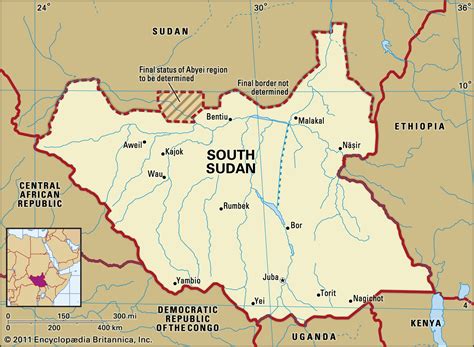 The Map Of South Sudan – The World Map