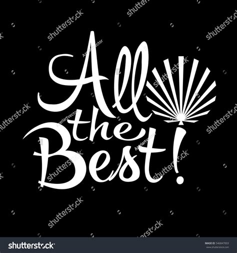 All Best Greeting Card Isolated Vector Stock Vector (Royalty Free ...