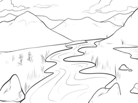 Free River coloring page - Download, Print or Color Online for Free